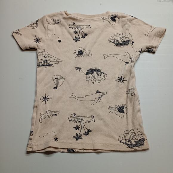 Carter’s Kids Pajama Set 5T Nautical Pirate Ocean Print - Picture 2 of 8